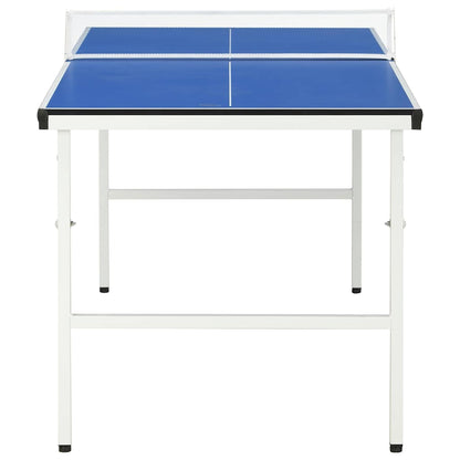 vidaXL 5-Fuß-Ping-Pong-Tisch mit Netz 152 x 76 x 66 cm Blau