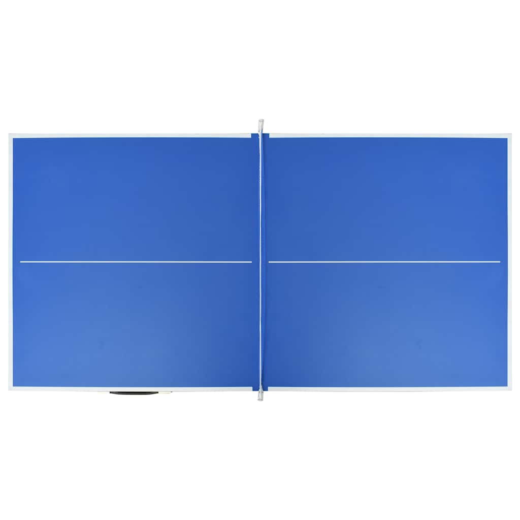 vidaXL 5-Fuß-Ping-Pong-Tisch mit Netz 152 x 76 x 66 cm Blau