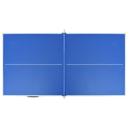 vidaXL 5-Fuß-Ping-Pong-Tisch mit Netz 152 x 76 x 66 cm Blau