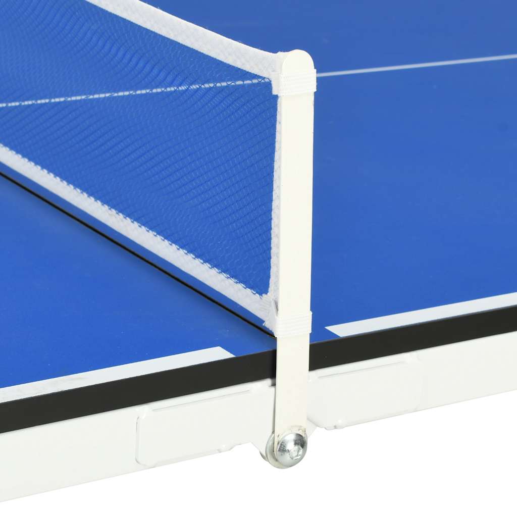 vidaXL 5-Fuß-Ping-Pong-Tisch mit Netz 152 x 76 x 66 cm Blau