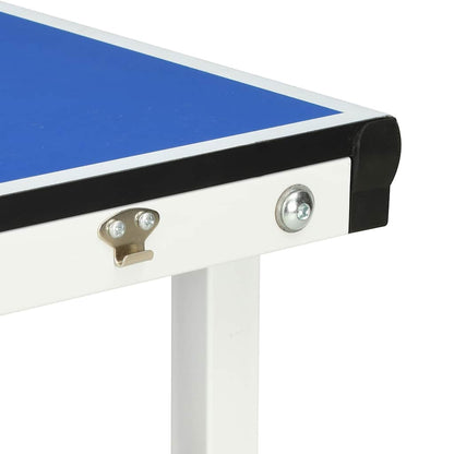 vidaXL 5-Fuß-Ping-Pong-Tisch mit Netz 152 x 76 x 66 cm Blau