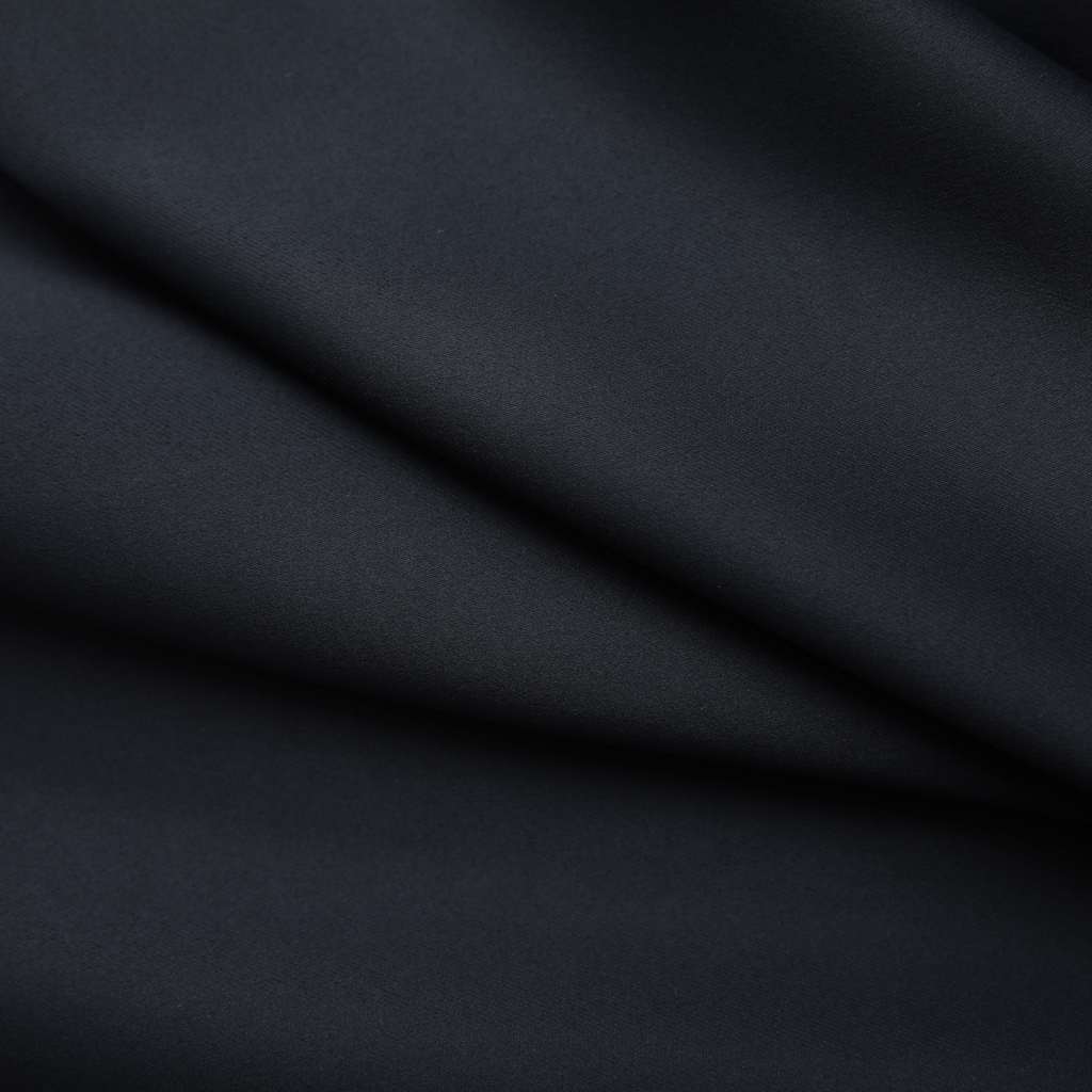 vidaXL Rideau occultant avec crochets Noir 290 x 245 cm