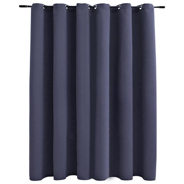 vidaXL Rideau occultant à œillets métalliques anthracite 290 x 245 cm