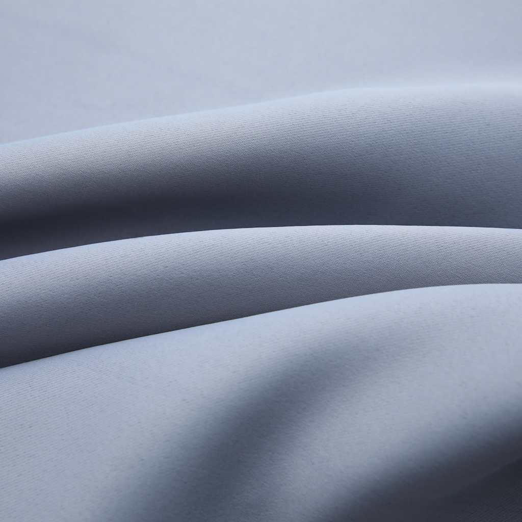 vidaXL Rideaux occultants à œillets métalliques 2 pcs Gris 140x225cm