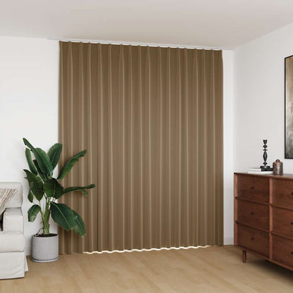 vidaXL Rideau occultant avec crochets Taupe 290 x 245 cm