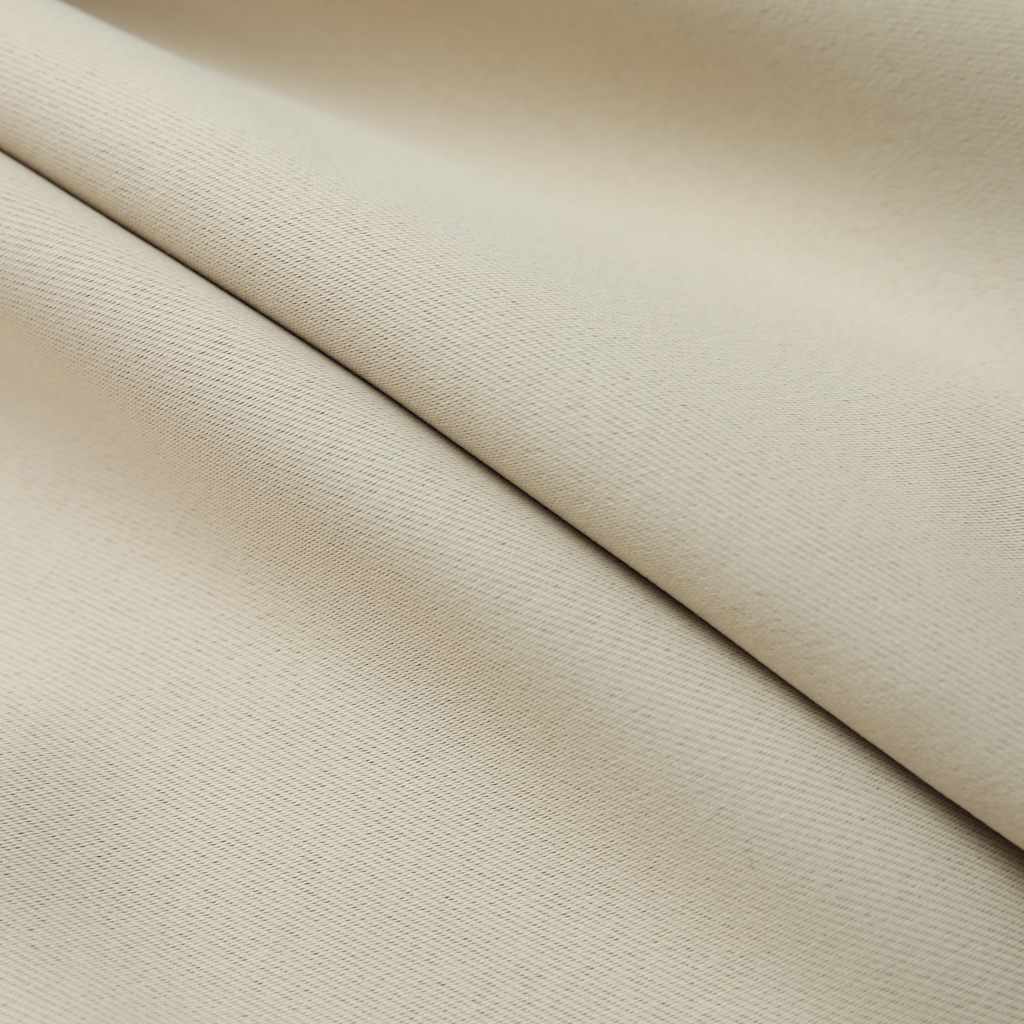 vidaXL Rideaux occultants avec crochets 2 pcs Beige 140x225 cm