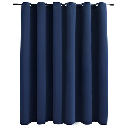 vidaXL Verdunkelungsvorhang mit Metallösen Blau 290 x 245 cm