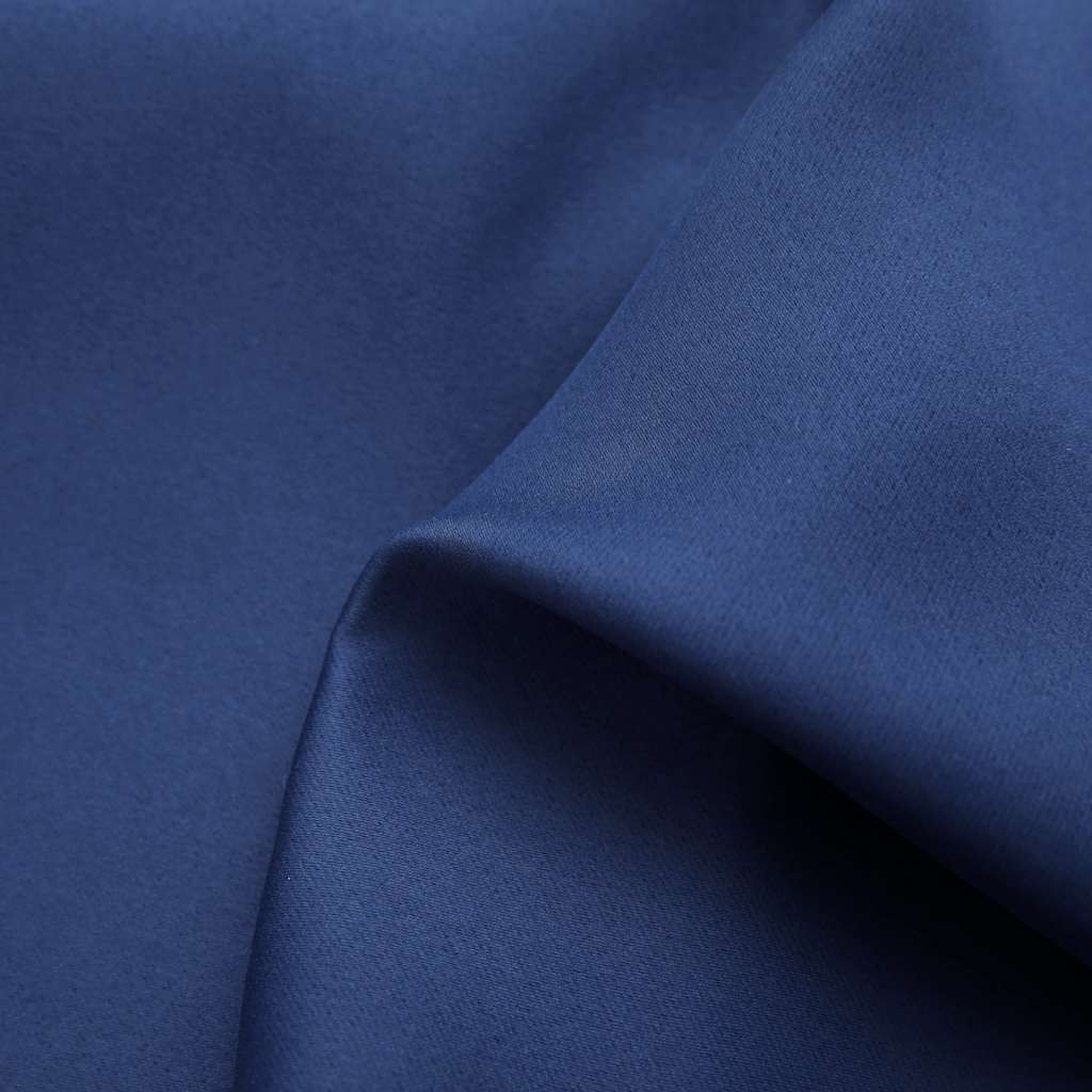 vidaXL Verdunkelungsvorhang mit Metallösen Blau 290 x 245 cm