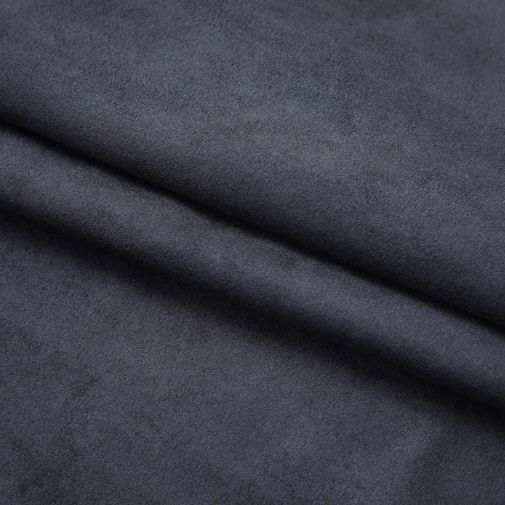 vidaXL Rideaux occultants avec crochets 2 pcs Anthracite 140x175 cm