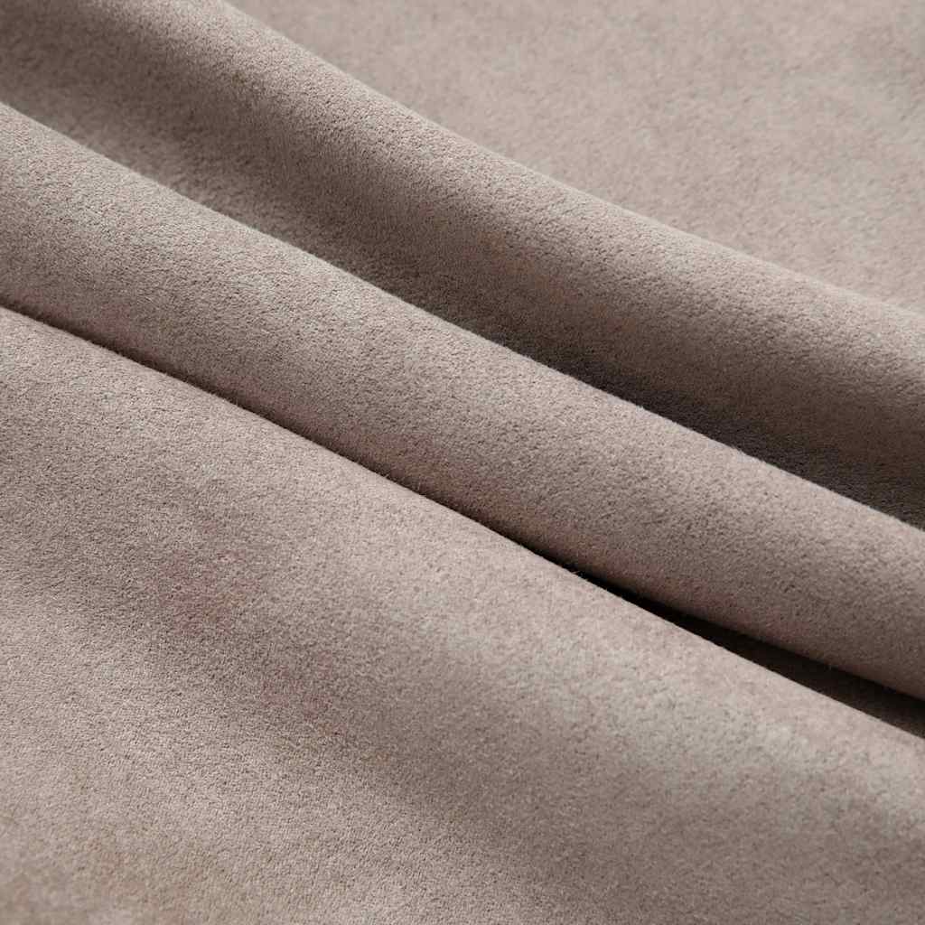 vidaXL Verdunkelungsvorhänge mit Metallösen 2 Stk. Taupe 140x175 cm