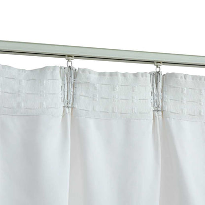 vidaXL Rideaux occultants avec crochets 2 pcs Gris-blanc 140x175 cm