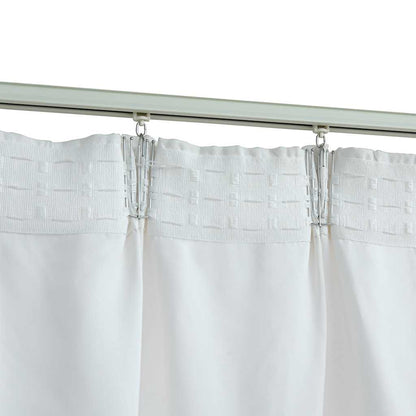 vidaXL Rideaux occultants avec crochets 2 pcs Blanc gris 140x225 cm