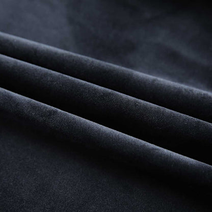 vidaXL Verdunkelungsvorhänge mit Haken 2 Stk. Samt Schwarz 140x225 cm