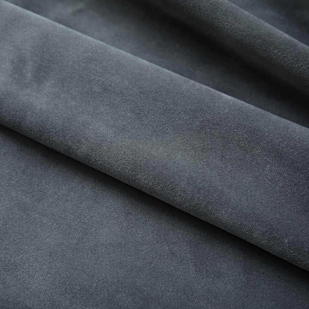 vidaXL Rideau occultant avec crochets Velours Anthracite 290 x 245 cm