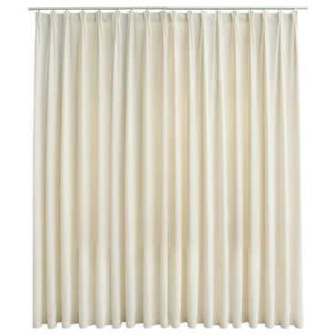 vidaXL Rideau occultant avec crochets Velours Crème 290 x 245 cm