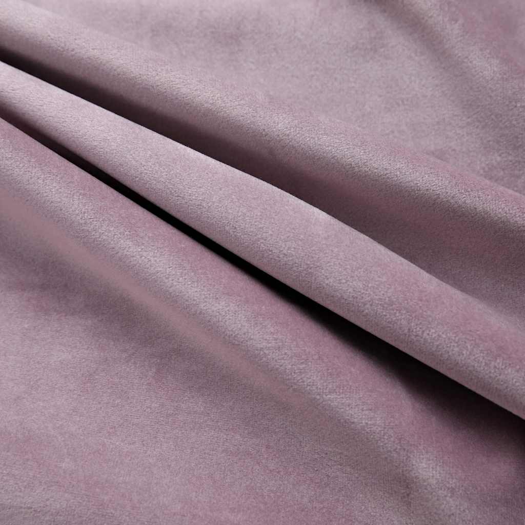 vidaXL Rideaux occultants à œillets 2 pcs Velours Rose antique 140x175 cm