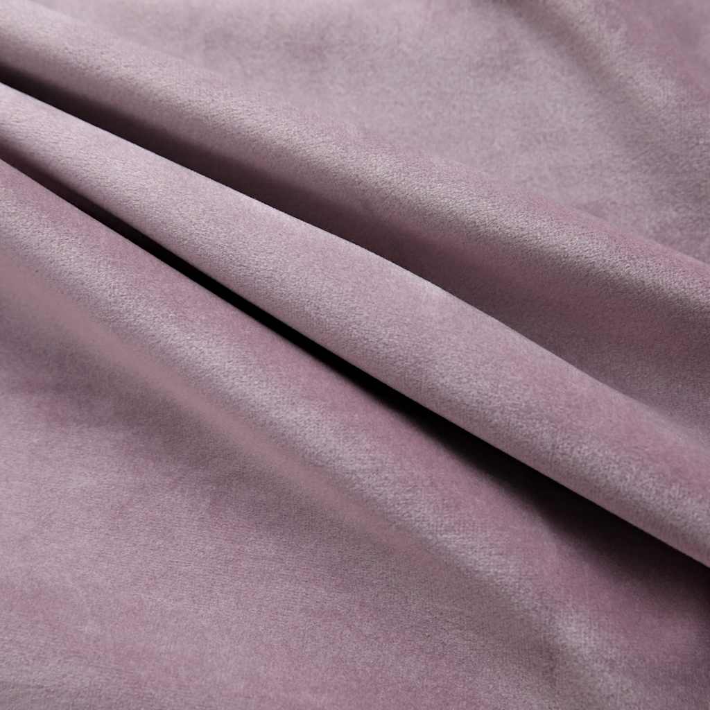 vidaXL Rideaux occultants à œillets 2 pcs Velours Rose antique 140x225cm