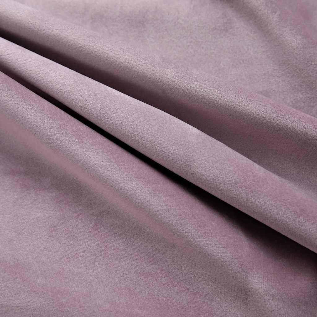 vidaXL Rideaux occultants à œillets 2 pcs Velours Vieux rose 140x245 cm