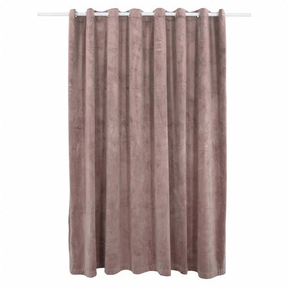 vidaXL Rideau occultant à œillets velours rose antique 290x245 cm