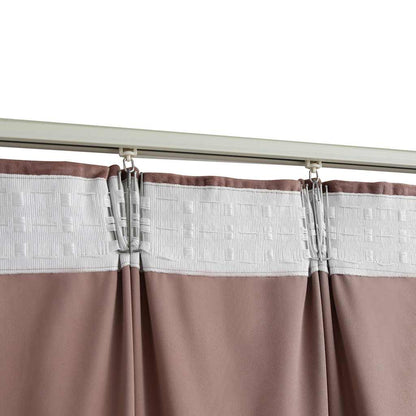vidaXL Rideaux occultants à crochets 2 pcs Velours Vieux rose 140x225 cm