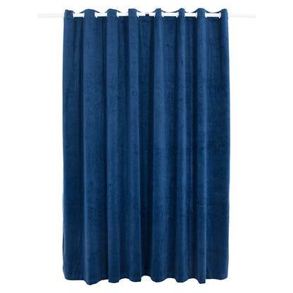 vidaXL Rideau occultant avec œillets métalliques Smat Bleu foncé 290x245 cm