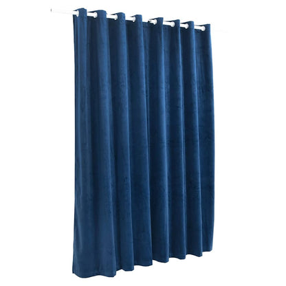 vidaXL Rideau occultant avec œillets métalliques Smat Bleu foncé 290x245 cm