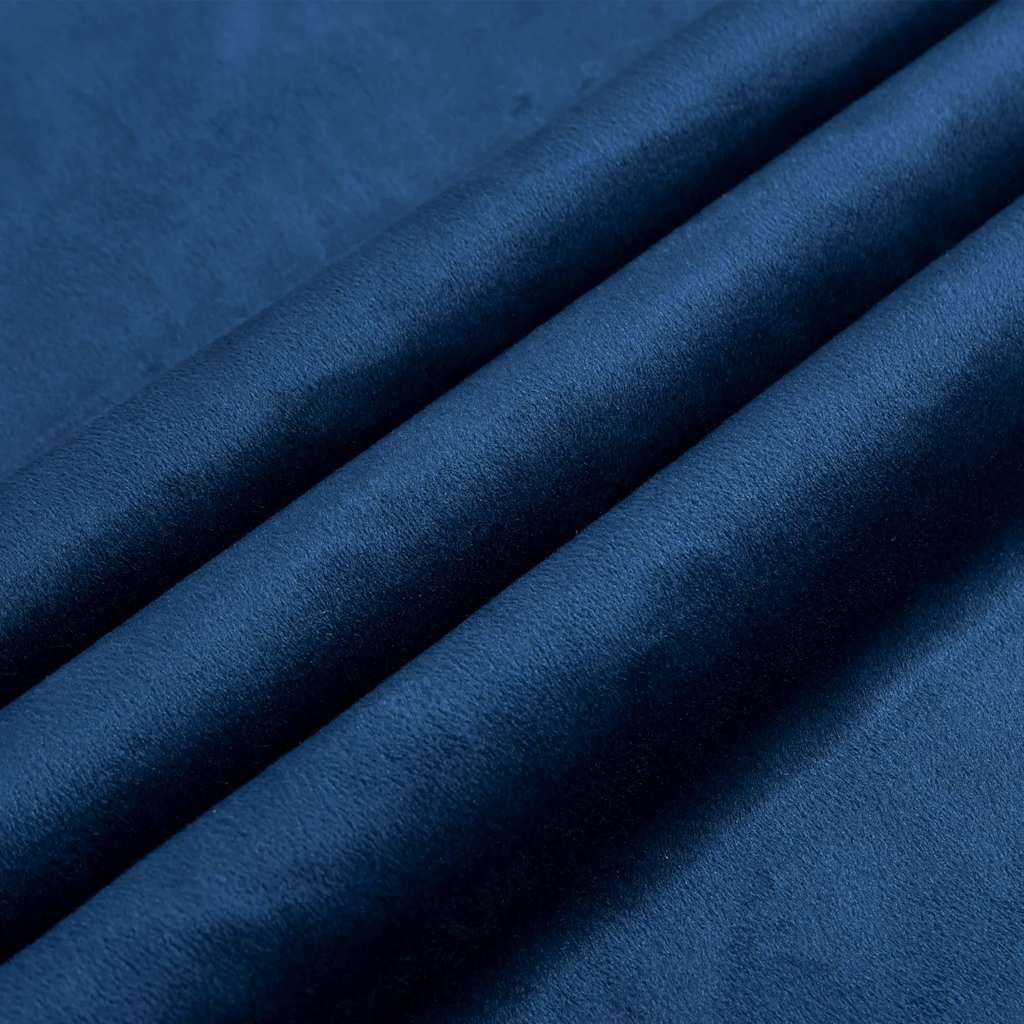 vidaXL Rideau occultant avec œillets métalliques Smat Bleu foncé 290x245 cm