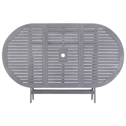 Gartentisch Klappbar 160x85x75 cm Massivholz Akazie