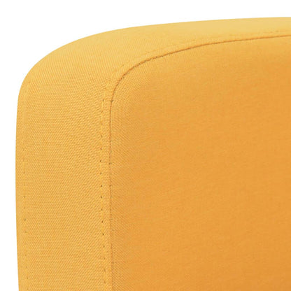 vidaXL 2-tlg. Sofagarnitur Stoff Gelb