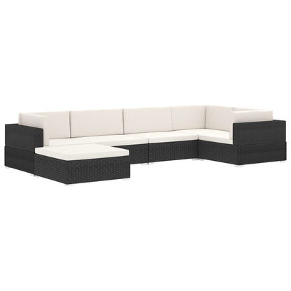 Modular-Sofa-Eckteil 1 Stk. + Auflagen Poly Rattan Grau