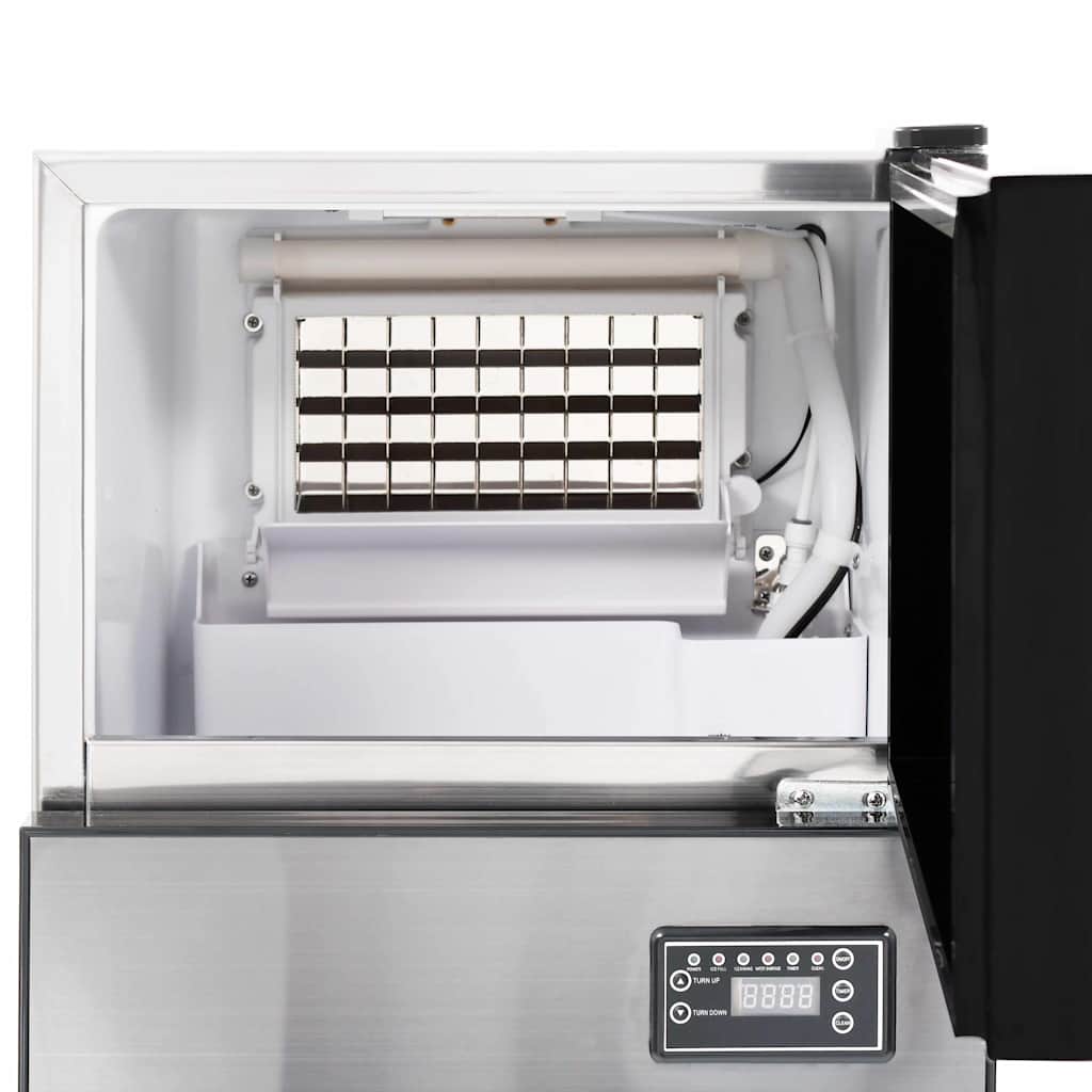 Eiswürfelbereiter mit Tür Silber 43 x 40 x 71 cm Edelstahl