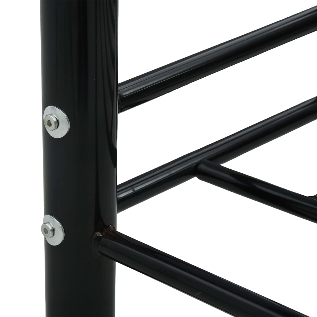 vidaXL Tagesbett-Rahmen Schwarz Metall 90×200 cm