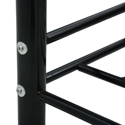 vidaXL Tagesbett-Rahmen Schwarz Metall 90×200 cm