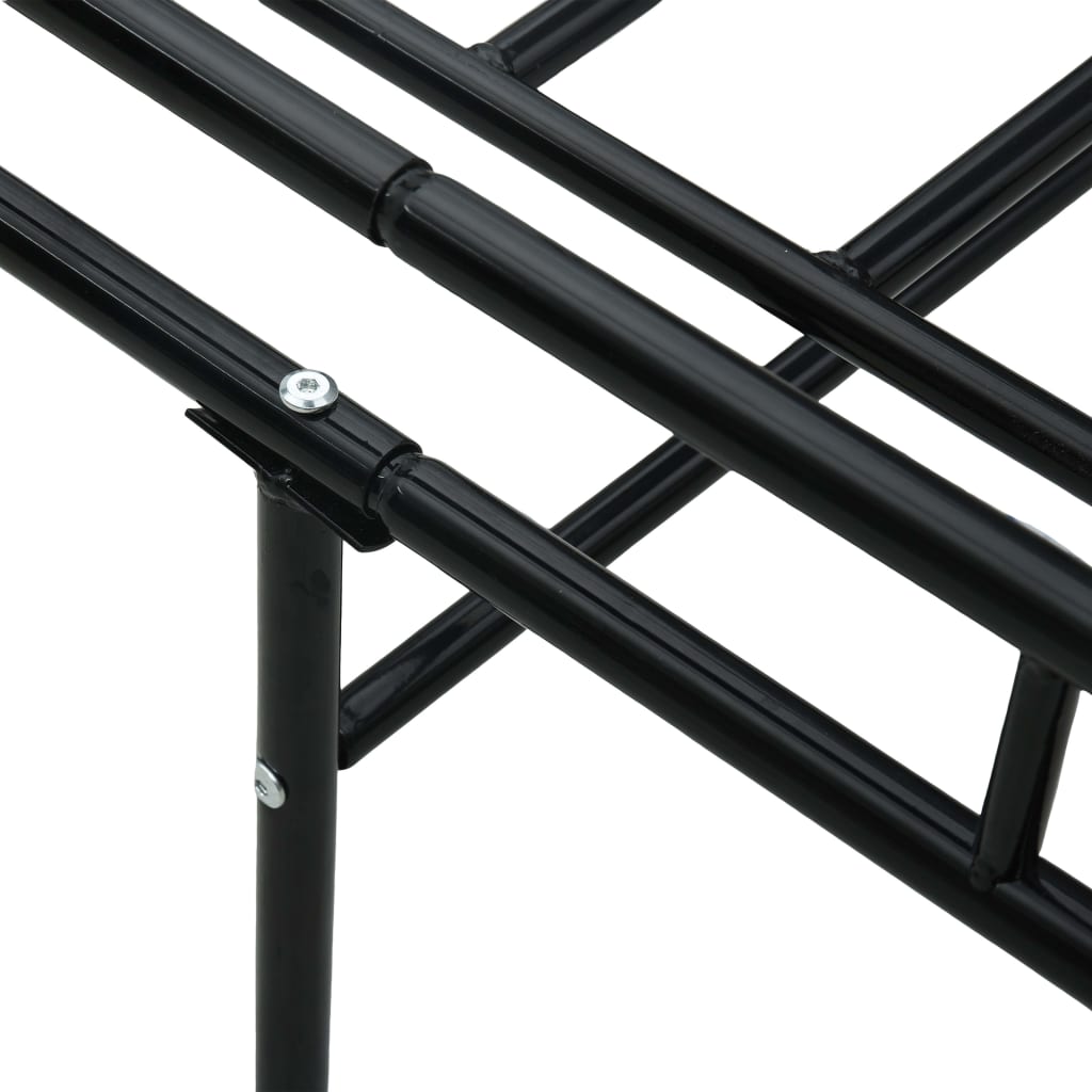 vidaXL Tagesbett-Rahmen Schwarz Metall 90×200 cm