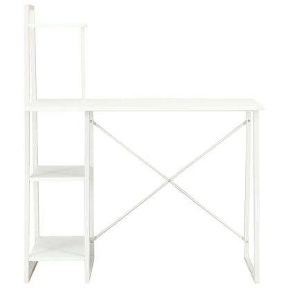 vidaXL Schreibtisch mit Regaleinheit Weiß 102×50×117 cm