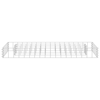 vidaXL Gabionen-Hochbeet Verzinkter Stahl 90x30x10 cm