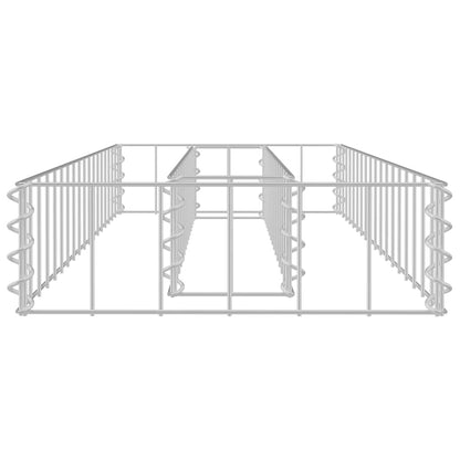 vidaXL Gabionen-Hochbeet Verzinkter Stahl 90x30x10 cm