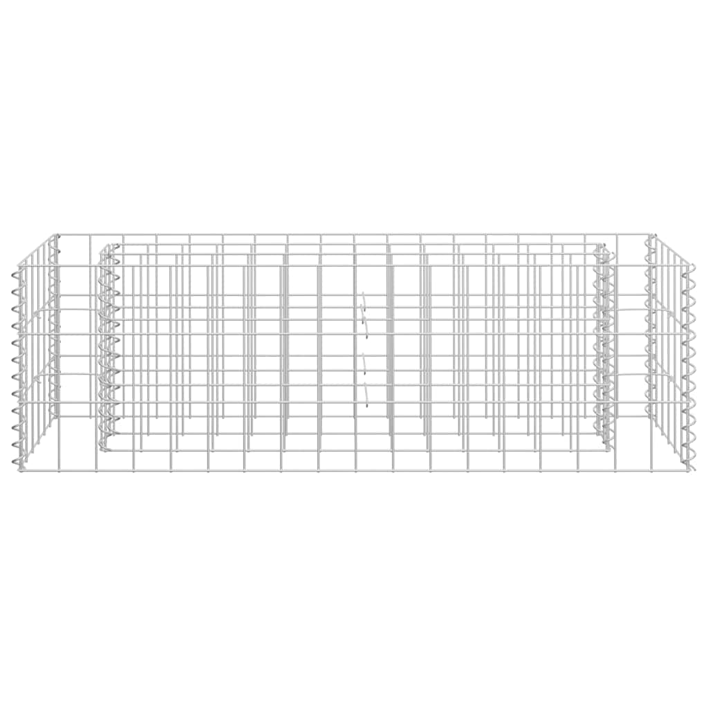 vidaXL Gabionen-Hochbeet Verzinkter Stahl 90×30×30 cm