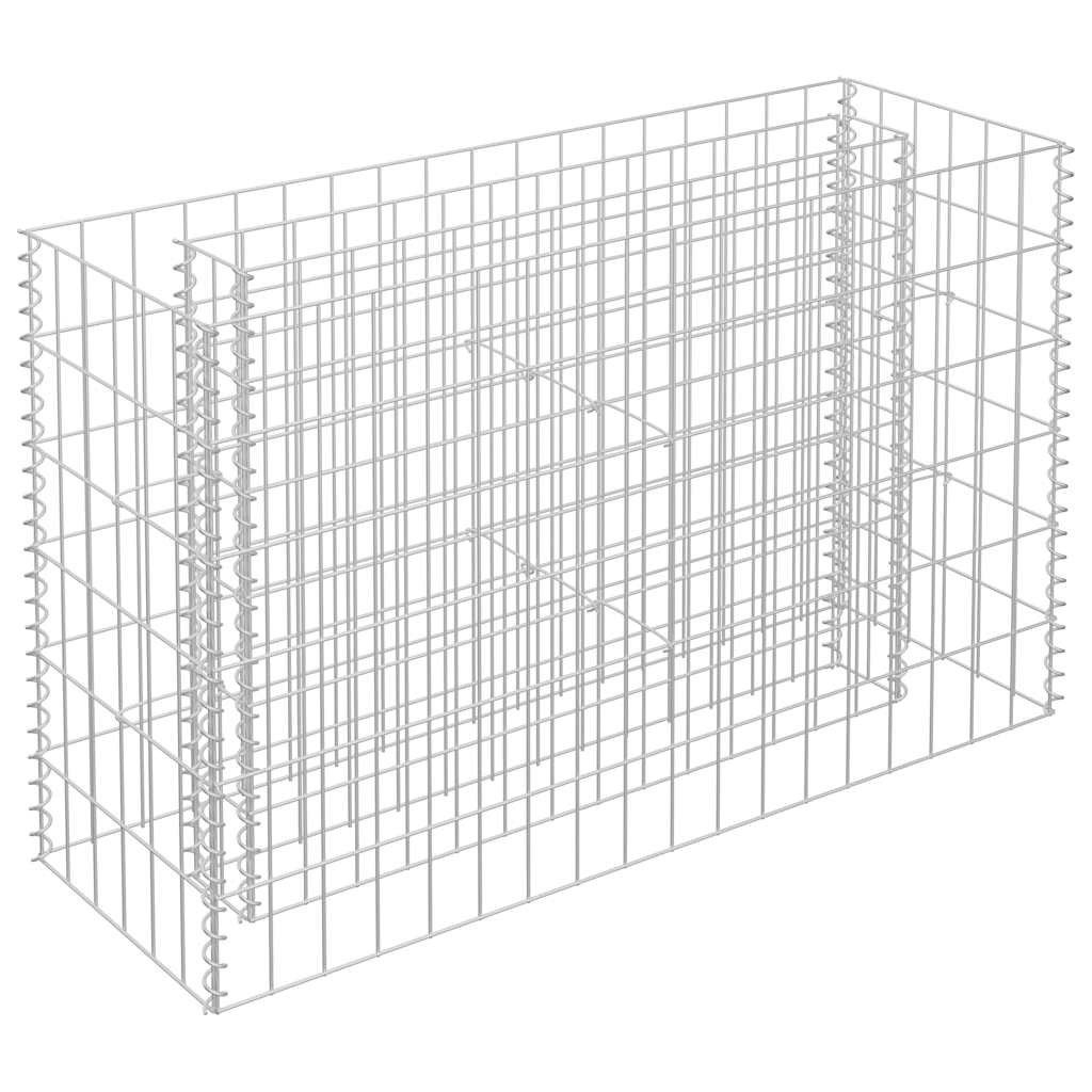vidaXL Gabionen-Hochbeet Verzinkter Stahl 90×30×60 cm