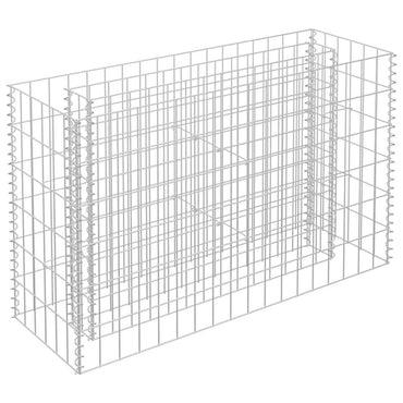 vidaXL Gabionen-Hochbeet Verzinkter Stahl 90×30×60 cm