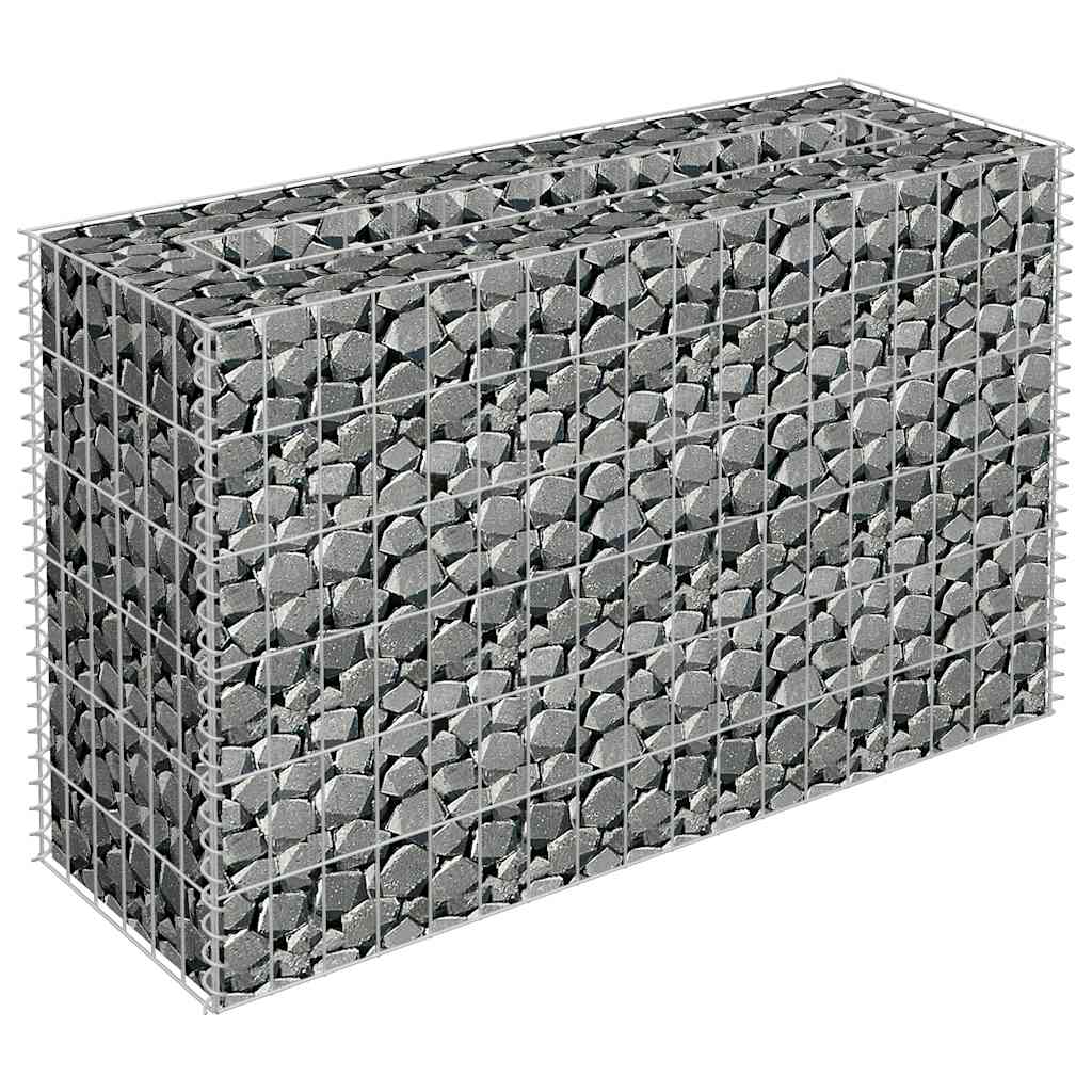 vidaXL Gabionen-Hochbeet Verzinkter Stahl 90×30×60 cm