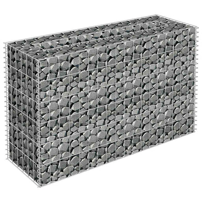 vidaXL Gabionen-Hochbeet Verzinkter Stahl 90×30×60 cm