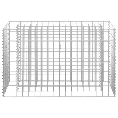 vidaXL Gabionen-Hochbeet Verzinkter Stahl 90×30×60 cm