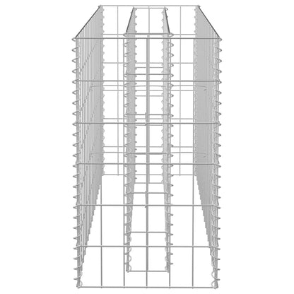 vidaXL Gabionen-Hochbeet Verzinkter Stahl 90×30×60 cm
