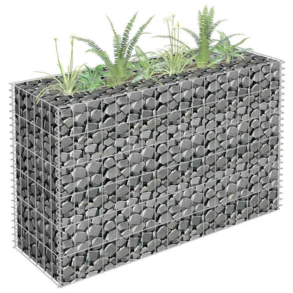 vidaXL Gabionen-Hochbeet Verzinkter Stahl 90×30×60 cm