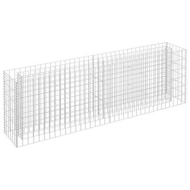 vidaXL Gabionen-Hochbeet Verzinkter Stahl 180×30×60 cm