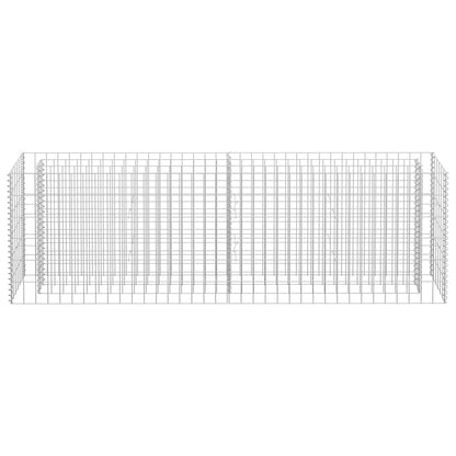 vidaXL Gabionen-Hochbeet Verzinkter Stahl 180×30×60 cm