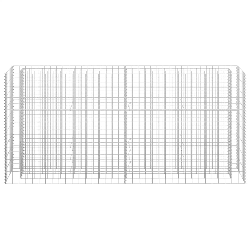 vidaXL Carré potager en gabion Acier galvanisé 180×30×90 cm