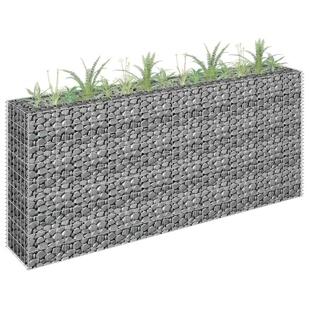 vidaXL Carré potager en gabion Acier galvanisé 180×30×90 cm