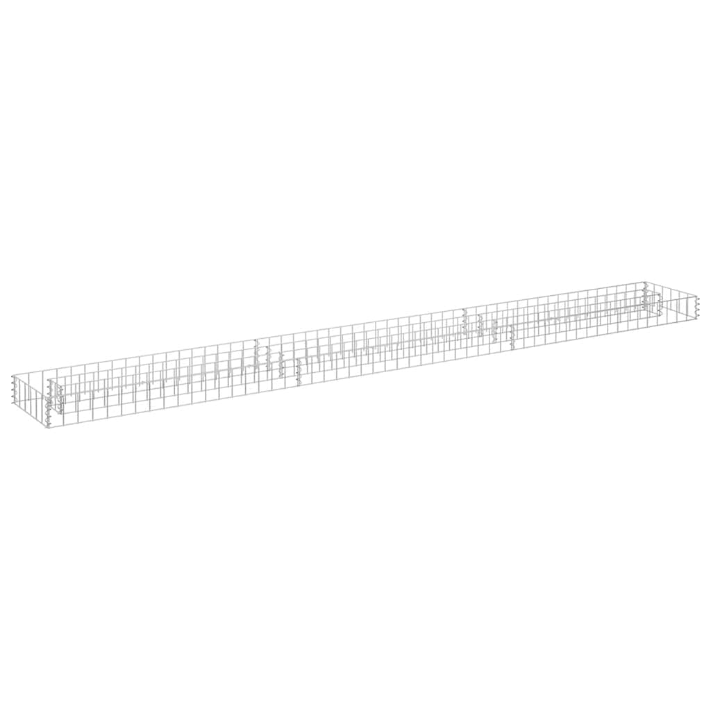 Gabionen-Hochbeet Verzinkter Stahl 270x30x10 cm
